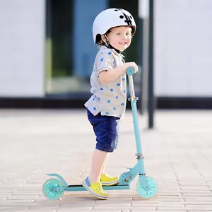 Kids Children Skateboard Led Colorful Wheel Scooter Toy Car 2-Wheel 3-Height - Picture 1 of 8