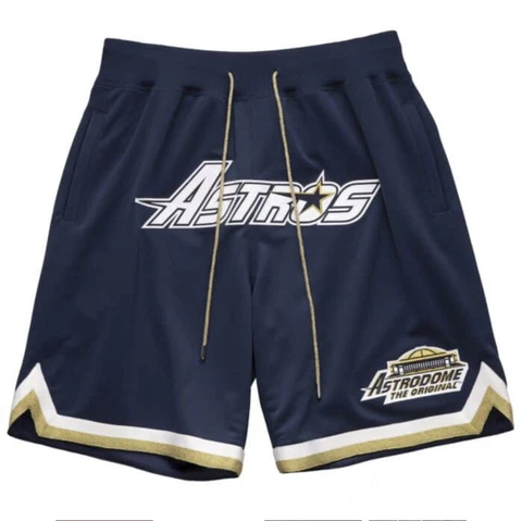 Mitchell Ness MLB  Just Don Homerun Derby Short Houston Astros Navy Blue XL $400 Cover
