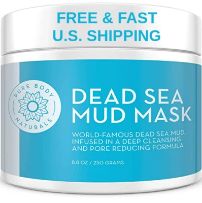 ORGANIC MUD Mask Dead Sea Face Body Acne Shea Citric Acid Bentonite SMOOTH SKIN  - Image 1 of 4