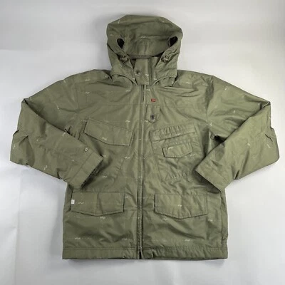 Chaqueta de Snowboard Cuadrangular Pequeña Verde Para Hombre 10K Nueva Prendas Exteriores Cremallera Completa A Presión Foto 1 de 4