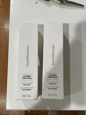 Bare Minerals Combo Control Milky Face Primer Balance TWO 1 fl. oz FULL SIZE NEW - Image 1 of 4