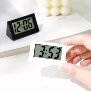 LCD Small Battery-operated Digital Clock With Button For Office Table~ U6A9 - Picture 1 of 12