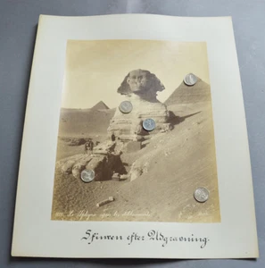 FOTO ANTIGUA ALBÚMINA ÁRABE ÁRABE EGYEP PIRÁMIDE EGYEP GIZA ISLÁMICA - Imagen 1 de 1