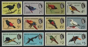 Honduras Británica 1962 - Mi-No. 164-175 ** - Estampillada sin montar o nunca montada - Pájaros / Pájaros - Imagen 1 de 2