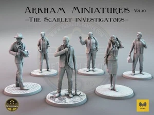 Arkham Miniatures Vol.10 "The Scarlet Investigators" - Foto 1 di 14