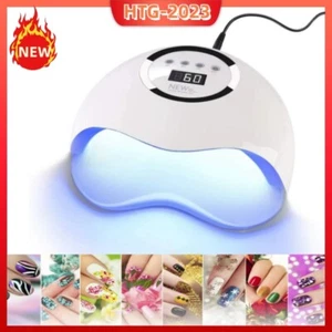 Secador de Uñas 72W Lámpara LED Luz UV Esmalte Gel Máquina de Curado Manicura Eléctrica EE. UU. - Imagen 1 de 11