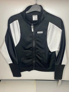 Converse Zip-Up Jacket Black - Brand New With Tags - Kids Girls M 10-12 Years - Picture 1 of 3
