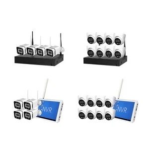 4x 8x Security Camera Wireless 1080P with Monitor Wifi CCTV 8CH NVR Night Vision - Picture 1 of 161
