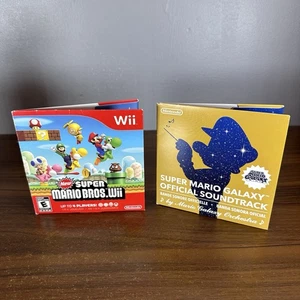 New Super Mario Bros. Wii (Nintendo Wii, 2009) y Super Mario Galaxy Soundtrack - Imagen 1 de 7
