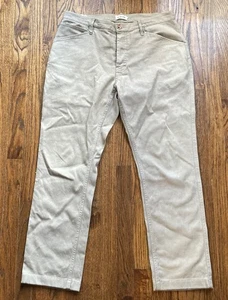 Taylor Stitch Pants Mens Size 35x29 Boss Duck Canvas Hemp Blend Beige Button Fly - Picture 1 of 13