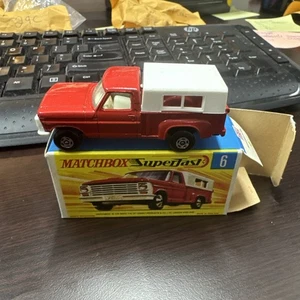 MATCHBOX LESNEY Ford Pick-Up Truck No. 6 with ORIGINAL BOX - Picture 1 of 20