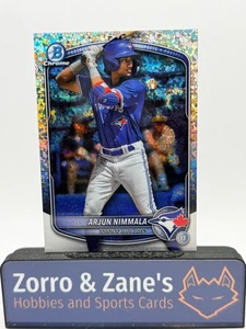 Arjun Nimmala 2025 Bowman Chrome Mini Diamond Refractor #BCP-228 Blue Jays - Picture 1 of 2