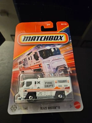 Matchbox Blaze Buster II # 03/125 White 2025 County Fire Dept - Image 1 of 4