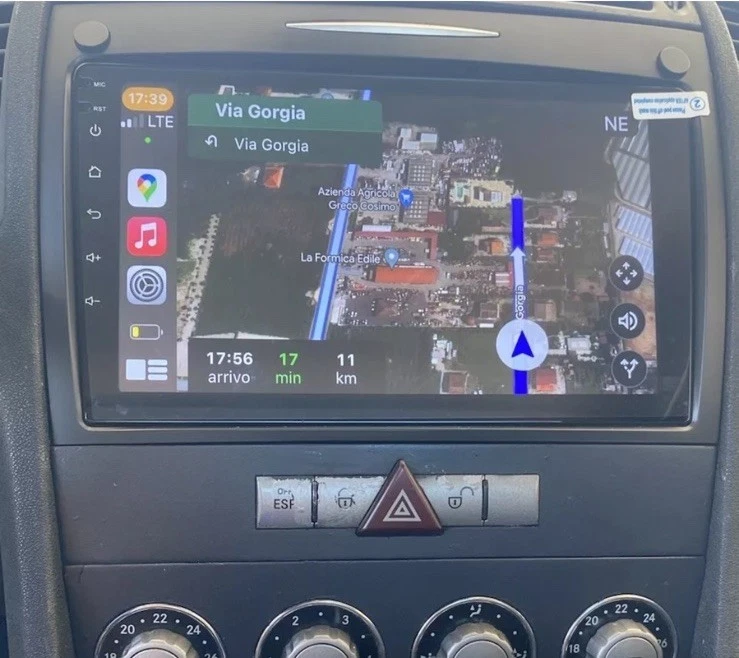 CARTABLET MERCEDES SLK R171 ANDROID Comandi Volante Carplay Bluetooth USB touch - Immagine 1 di 1