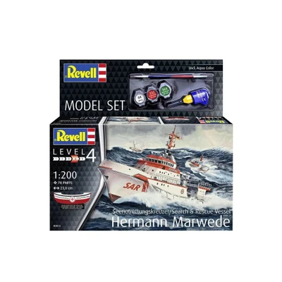 MODEL SET SEARCH & RESCUE VESSEL HERMANN MARWEDE KIT 1:200 Revell Kit Navi Model - Immagine 1 di 3