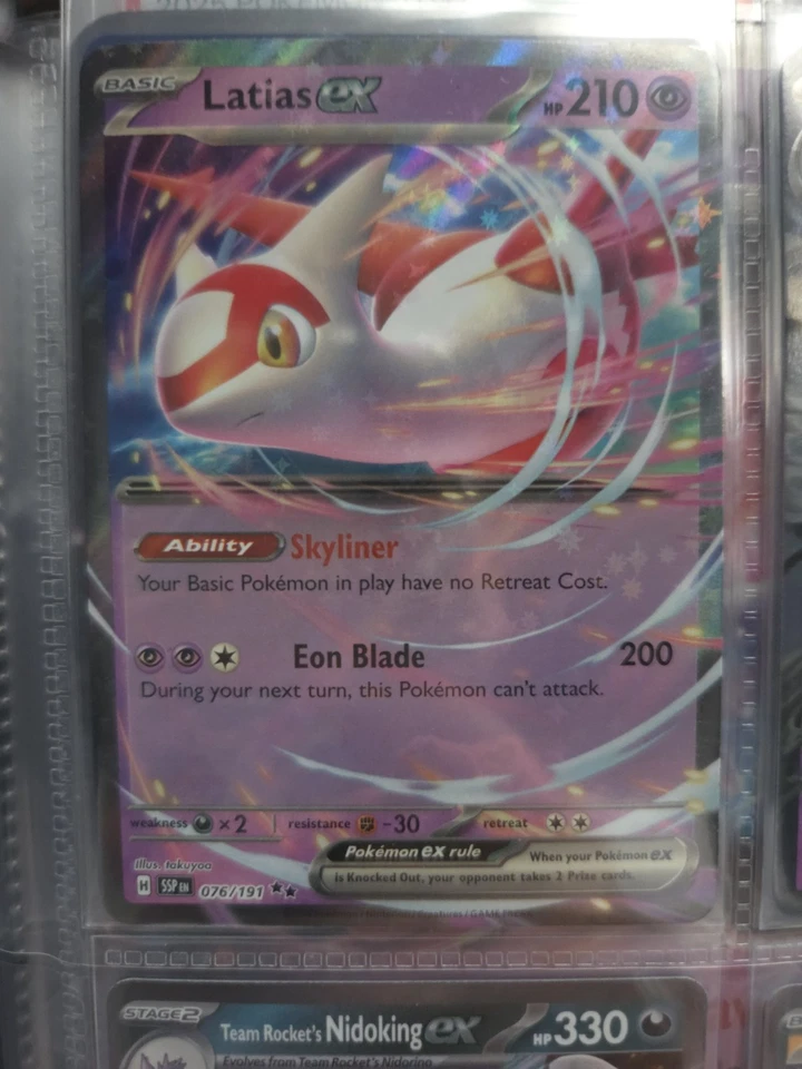 Latias ex SV08: Surging Sparks - Pokemon NM 076/191 NM - Image 1 of 1