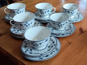Royal Doulton - Yorktown - 6 x Trios - 18pc - TC1013 - 17.5cm - Old style, Rib - Picture 1 of 5