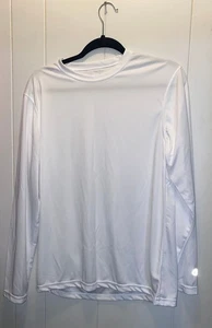 special order for 7 - Men's LARGE White Champion 100% Polyester long T-Shirt - Picture 1 of 2