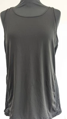 Z by Zella Black Mesh Back Tank Top Size L - Image 1 of 4