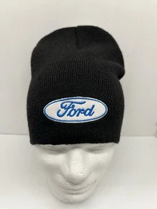 Ford Black Beanie Hat Adult One Size Fits Most Officially Licensed New W/Tags - Picture 1 of 8