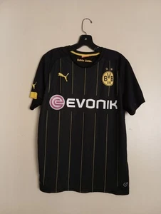 Puma Borussia Dortmund BVB Soccer Jersey Size M 2015-2016 Black And Yellow. - Picture 1 of 17