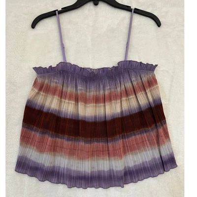 Top Cami Plisado Madewell S Fluido Playa Relajado Rayas Foto 1 de 4