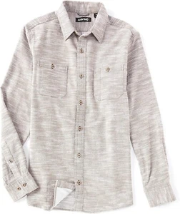 Solaris Outdoors Men's SZ 2XL-Tall LS Cotton Twill NEP 2-Pocket Button up Shirt - Picture 1 of 2