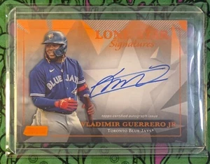 VLADIMIR GUERRERO JR ⚾ 2023 Topps Stadium Club Lone Star 🔥 ORANGE AUTO 3/5 🔥 - Picture 1 of 2