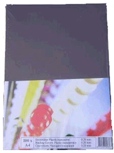 100 Klarsichtfolien / Deckblatt in vielen Ausführungen Bindefolie Bindedeckblatt - Bild 1 von 1