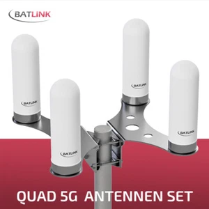 Signalverstärkung 5G Set Multiband Mobilfunkantennen 4x 9dBi Quad-Befestigung - Bild 1 von 14