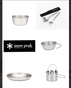 Snow Peak 5-piece lightweight tableware set with winning sticker japan limiteⅾ - Picture 1 of 12