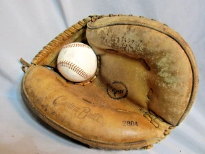 CATCHER'S MITT PROFESSIONAL MODEL CUSTOM BUILT THE PRO 2804 EZ FLEX RHT - Picture 1 of 4