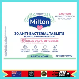 New Milton Antibacterial Tablets 30 Pack Free Shipping Au - Picture 1 of 10