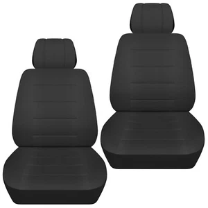 Front set car seat covers fits 2006-2020 Honda Ridgeline solid charcoal - Picture 1 of 1
