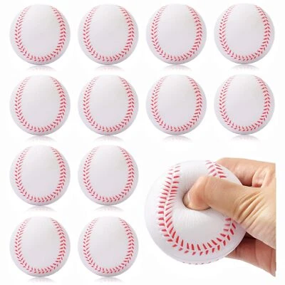 INTOWIND 12 Pack Soft Foam Baseballs Safe for Kids Indoor Outdoor Sports Practice