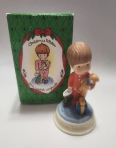 Vintage 1987 Joan Walsh Anglund Christmas Wishes Ceramic Christmas Figurine - Picture 1 of 13