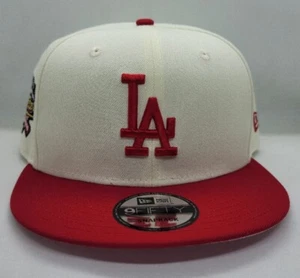 NEW ERA 9FIFTY SNAPBACK HAT.   MLB.   LOS ANGELES DODGERS.   CHROME. - Picture 1 of 8