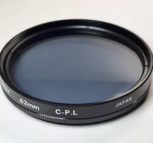 62mm Circular Polarizer CPL Glass Lens Filter Japan P-CL 62 mm Quantaray E-62 - Picture 1 of 6