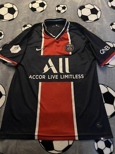 NIKE PSG 2020/21 Home Shirt 'Mbappe 7' Large Football - Picture 1 of 9