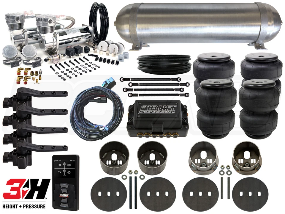 完整空气悬架套件 - 1961 - 1964 凯迪拉克 DeVille 级别 4 带空气升降机 3H — 第 1/3 张图片