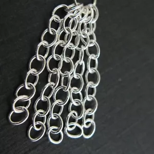 925 Sterlingsilber Verlängerungsketten - Verlängerungsketten - 1 Zoll (5 Stück) - Bild 1 von 2