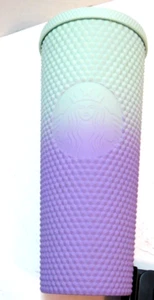 Starbucks Teal and Purple Studded Bling Tumbler *No Straw* - Picture 1 of 4