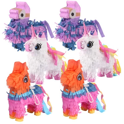 6Pcs Cinco De Mayo Mini Pinatas Donkey Unicorn Camel for Fiesta Supplies Decor - Image 1 of 4