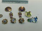 Vintage Lot Shriner Pins Earrings Alzafar Temple Diamond Jubilee Masonic 
