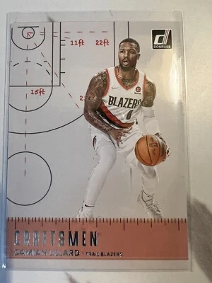 2022-23 Donruss Craftsmen Press Proof #9 Damian Lillard - Portland Trail Blazers - Image 1 of 2