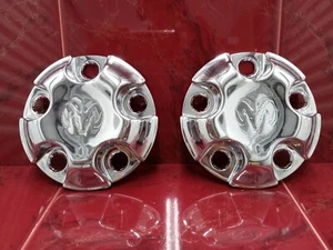 2003-2014 Dodge Ram 1500 Mopar Set Of (2) Chrome Wheel Center Caps # 52106536AC - Picture 1 of 24