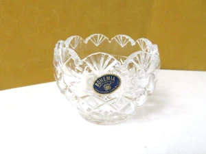 Bohemia Glass Company República Checa Cristal Pequeño Plato Transparente (D) - Imagen 1 de 5