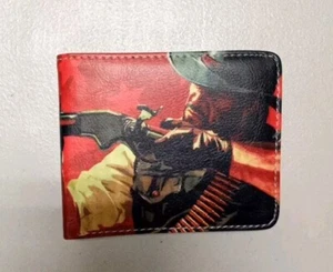 Red Dead Redemption Bi-Fold Wallet Boys / Kids Zipper Coin Pocket - Picture 1 of 5