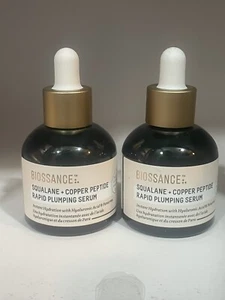 2x Biossance Squalane + Copper Peptide Rapid Plumping Serum - 1.01 fl oz Each - Picture 1 of 5