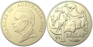 2023 $1 Circulated Coin – King Charles III Effigy – PREMIUM ACS ROLL - Picture 1 of 4